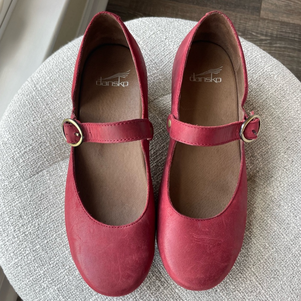 Dansko red MaryJane style